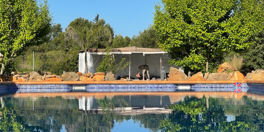 pool and shala